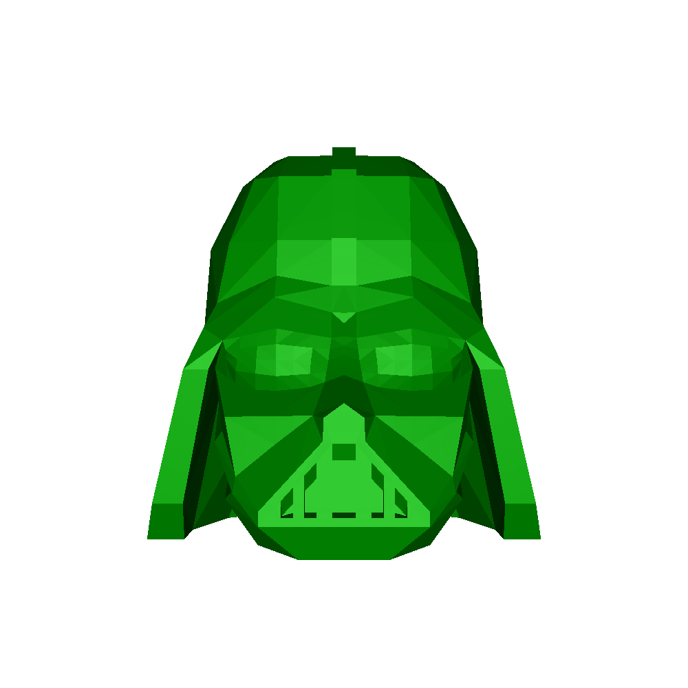 Free Characters STL Download - Low Poly Darth Vaderby Steve 2.3