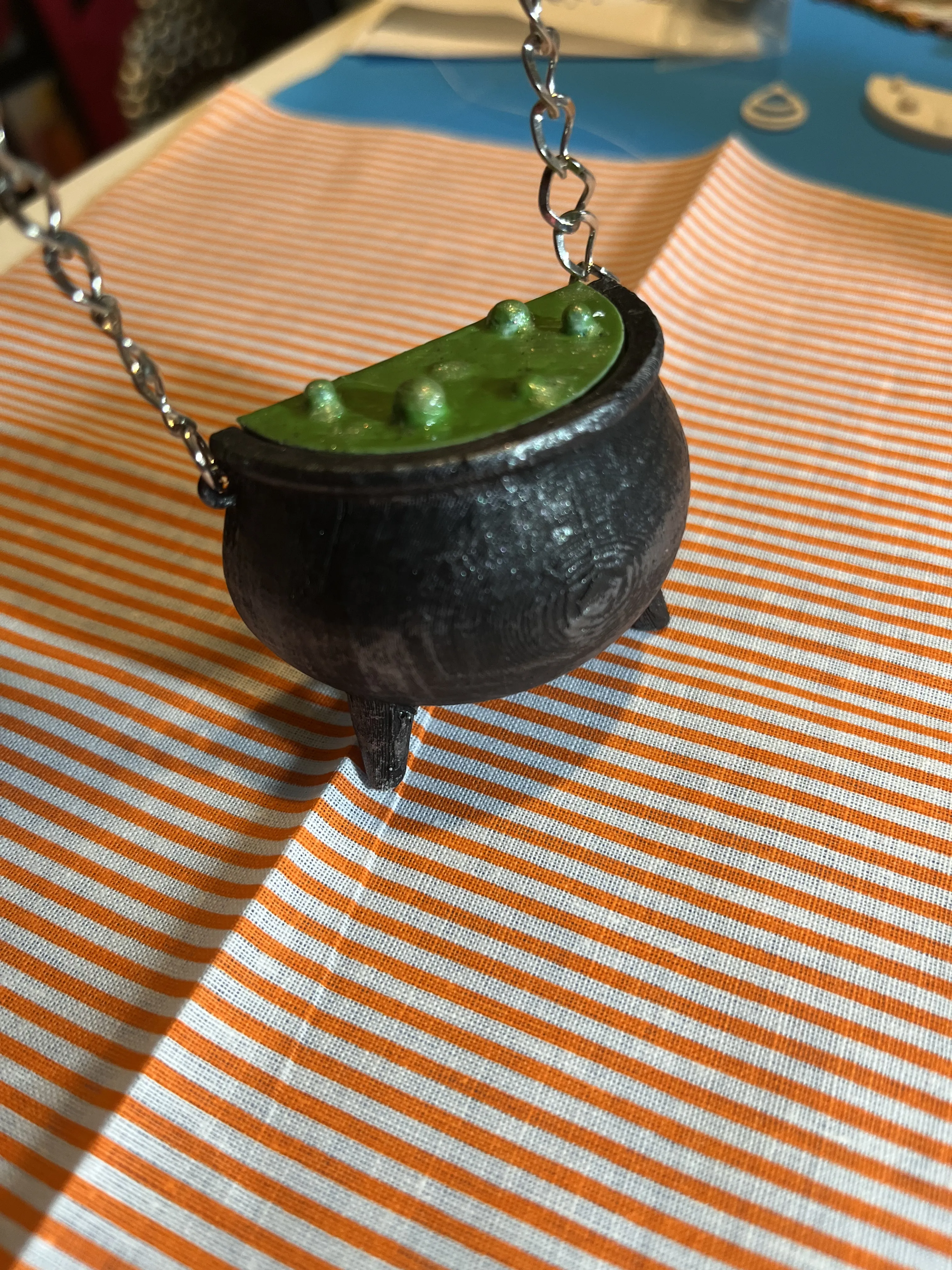 Cauldron Necklace with a Secret Compartment-3