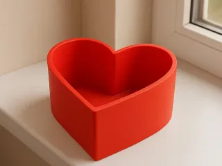 heart-shaped flowerpot