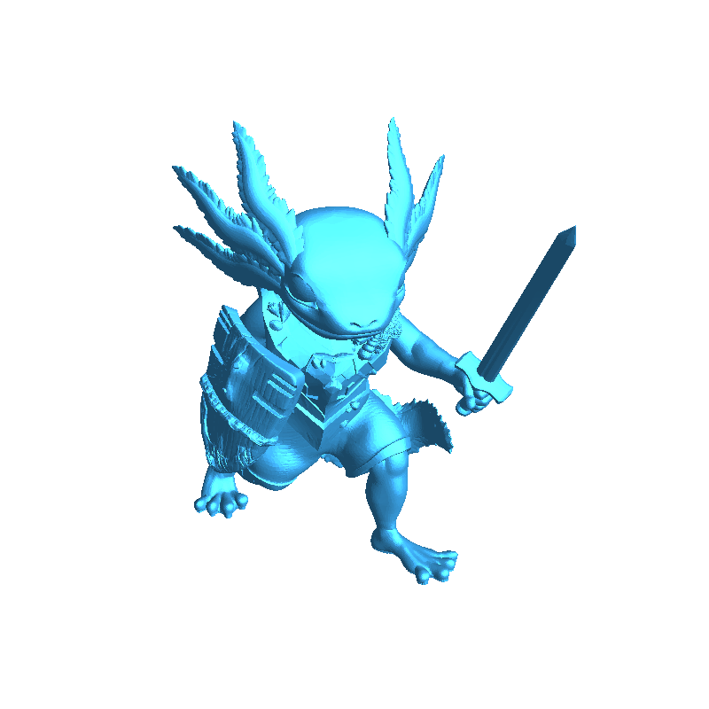 Axolotl Fighter _ Sword and Shield