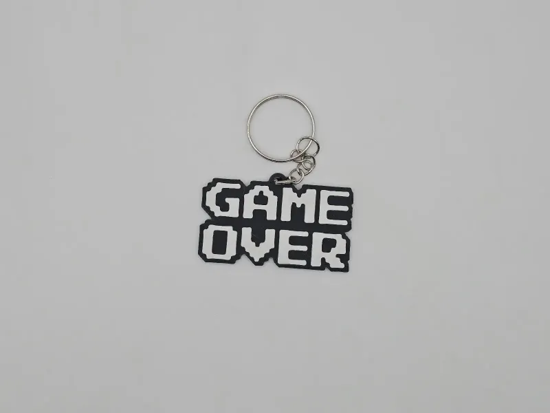 8-Bit Game Over Keychain (Remix)