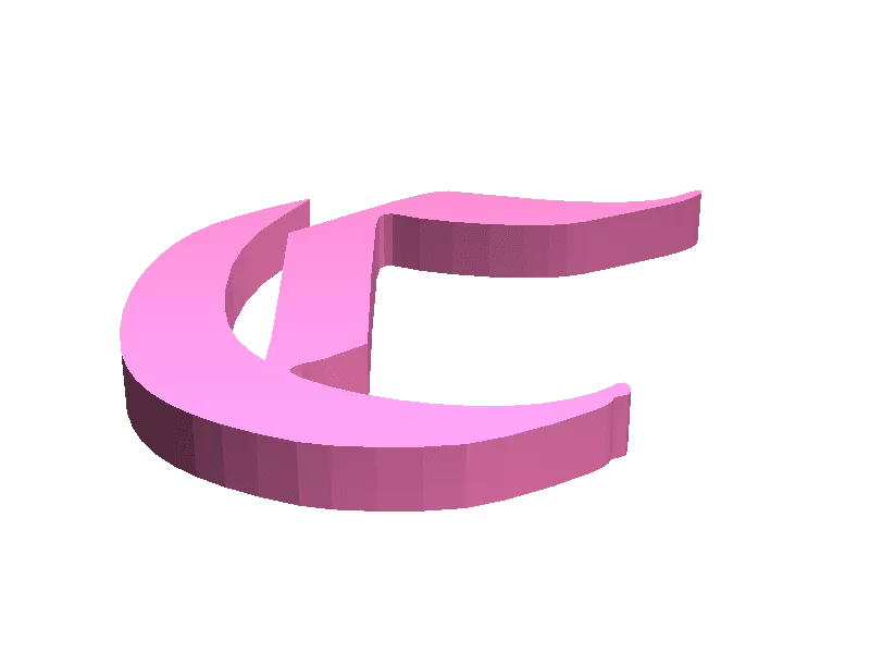 C lettre gothique 10cm