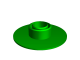 Rotating roller paper towel -  Stand - roll with hole 56mm-1