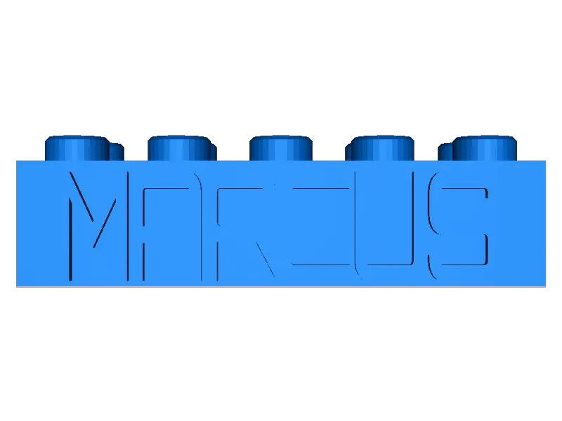 Marcus name Lego block