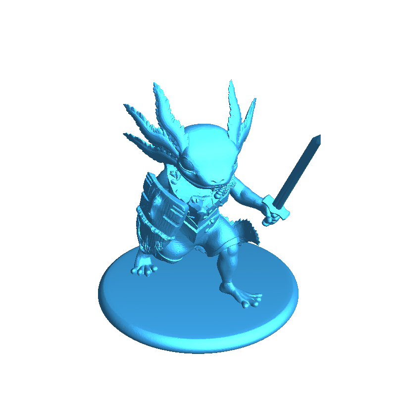 Axolotl Fighter _ Sword and Shield