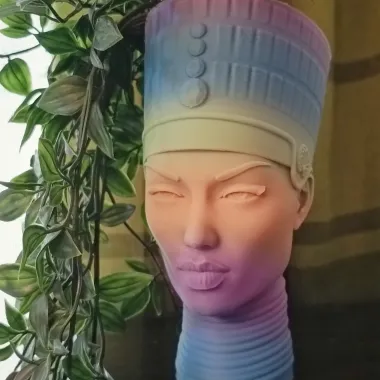 EGYPTIAN FLOWER POT,VASE-NO SUPPORTS-NO RAFTS-0