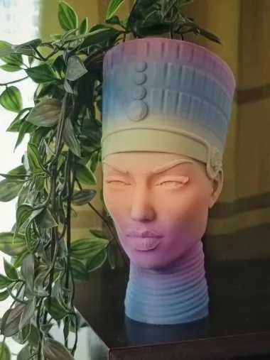 EGYPTIAN FLOWER POT,VASE-NO SUPPORTS-NO RAFTS-0