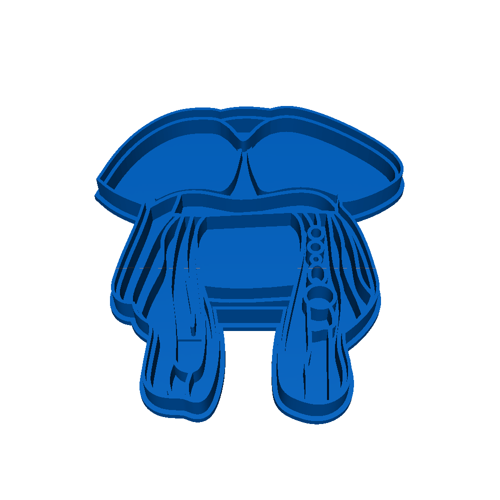Jack Sparrow Cookie cutter 3D models download Creality Cloud