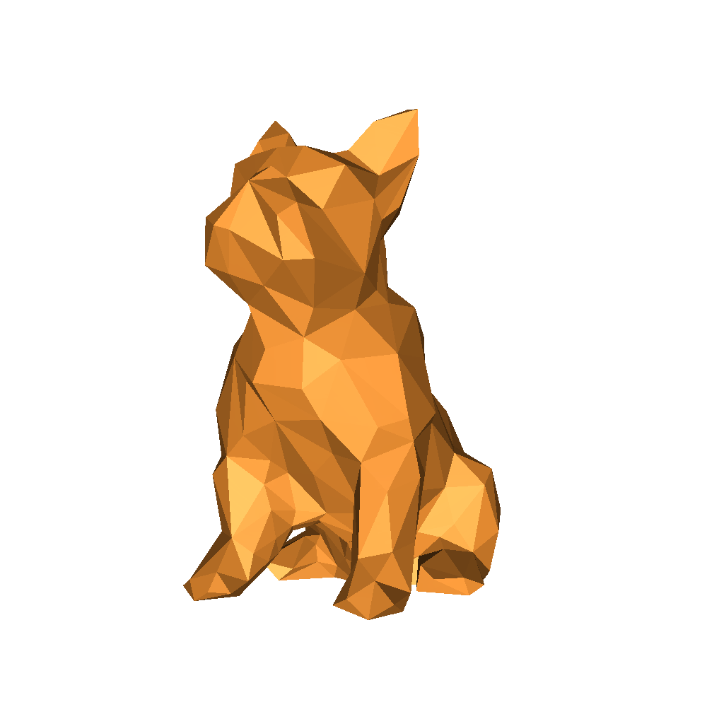 Low Poly Bull dog