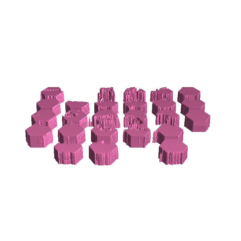 basalt hex base features - 28mm scale