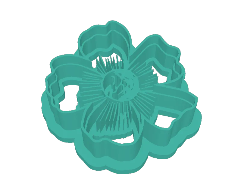 flor estampada