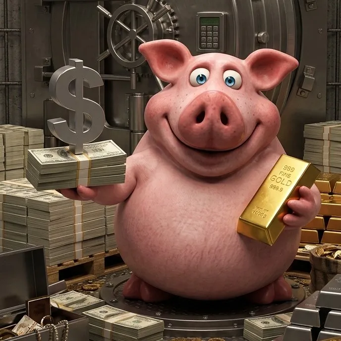 Свинья 🐷 и доллар 
