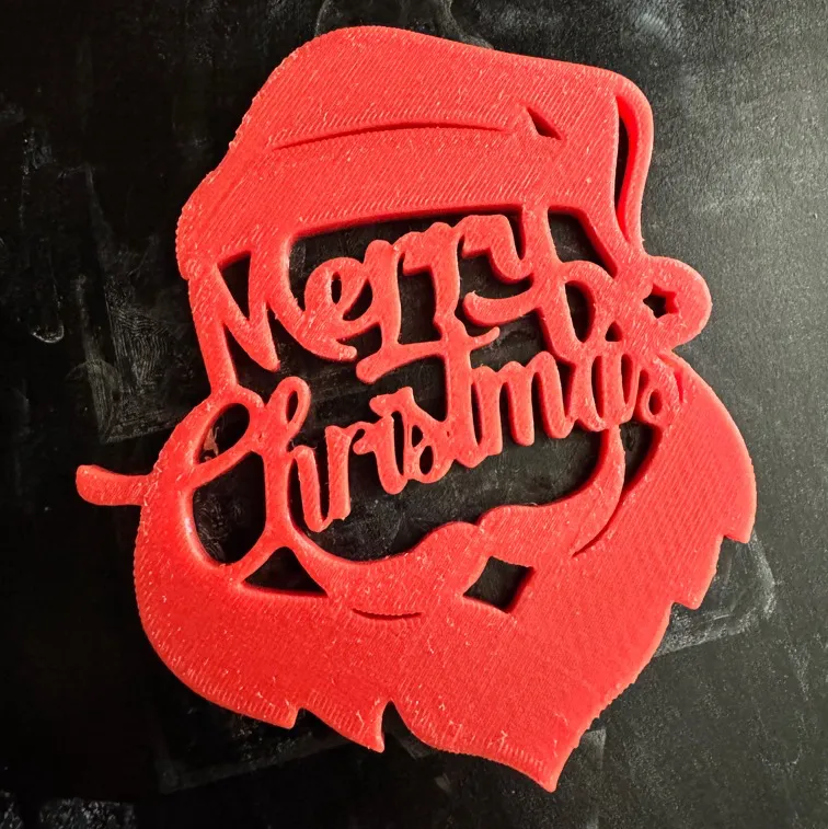 Merry Christmas Santa Head