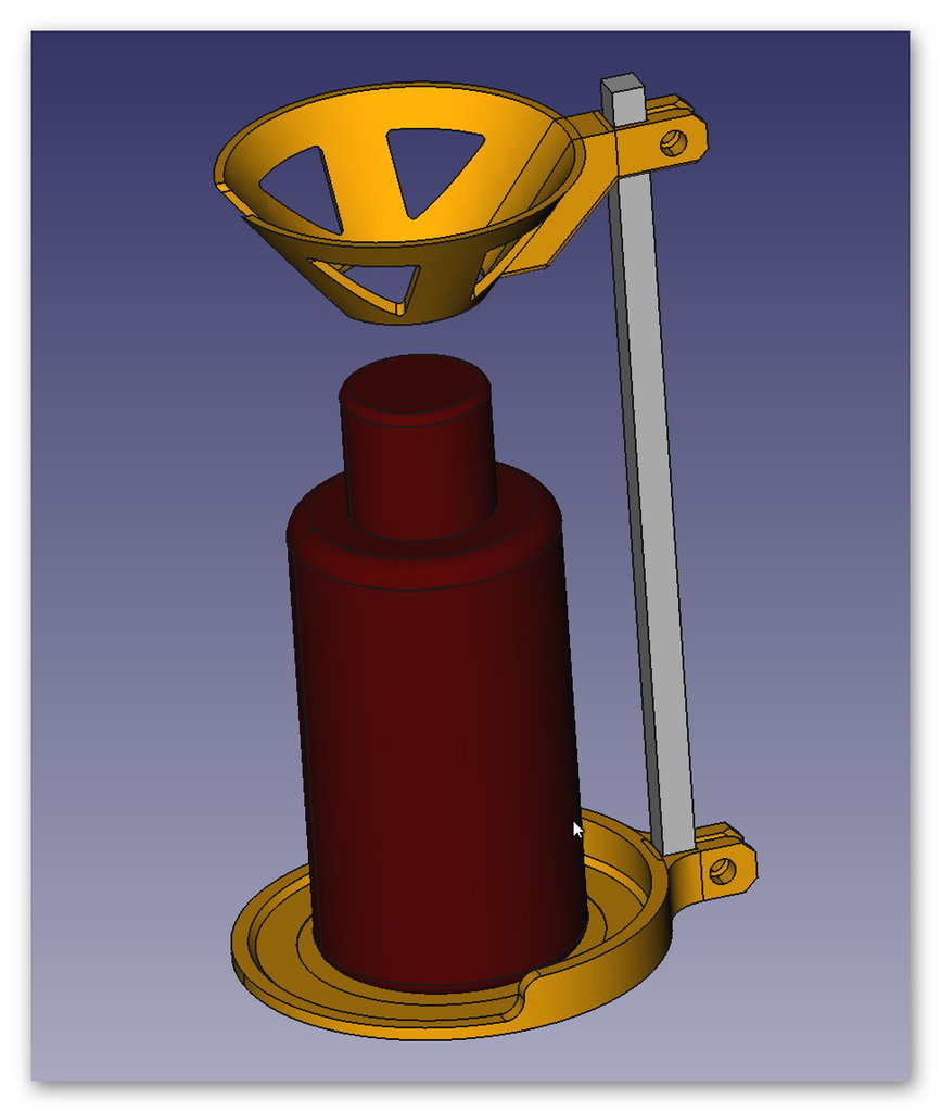 Universal uv resin strainer filtration station (funnel with 3D models