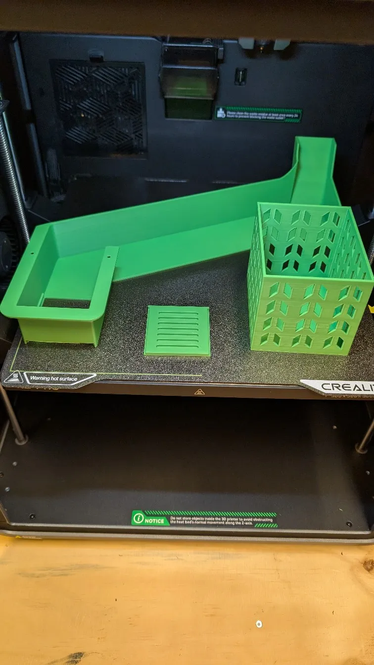 Creality K2 PRO poop chute slide + Box-0