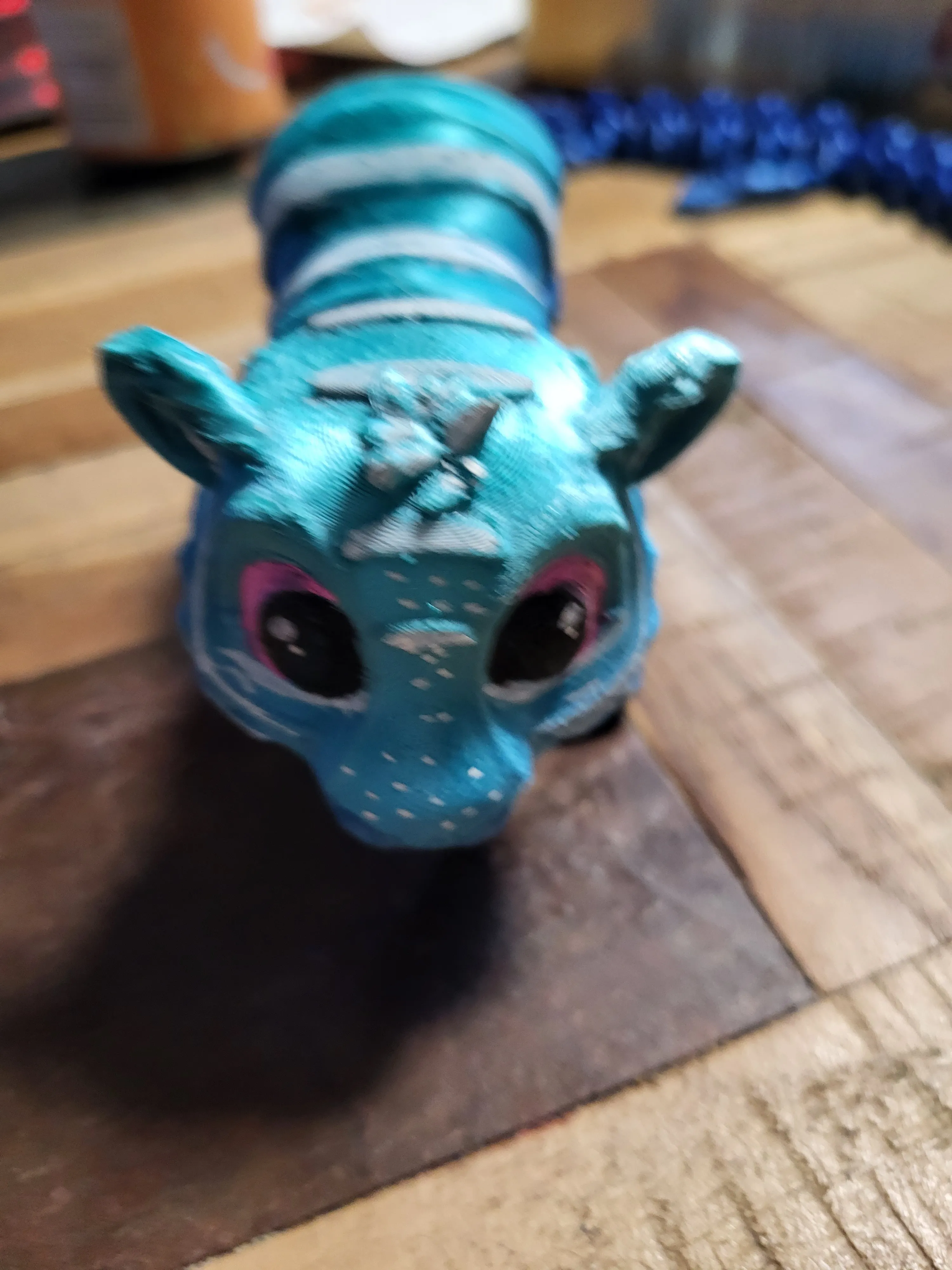 Cute Flexi Tiger Print In Place STL File-0
