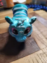 Cute Flexi Tiger Print In Place STL File-0