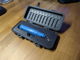Deburring tool case with magnets-1