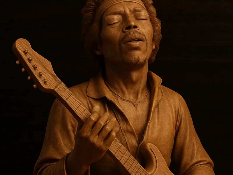 Jimi Hendrix Bust Music
