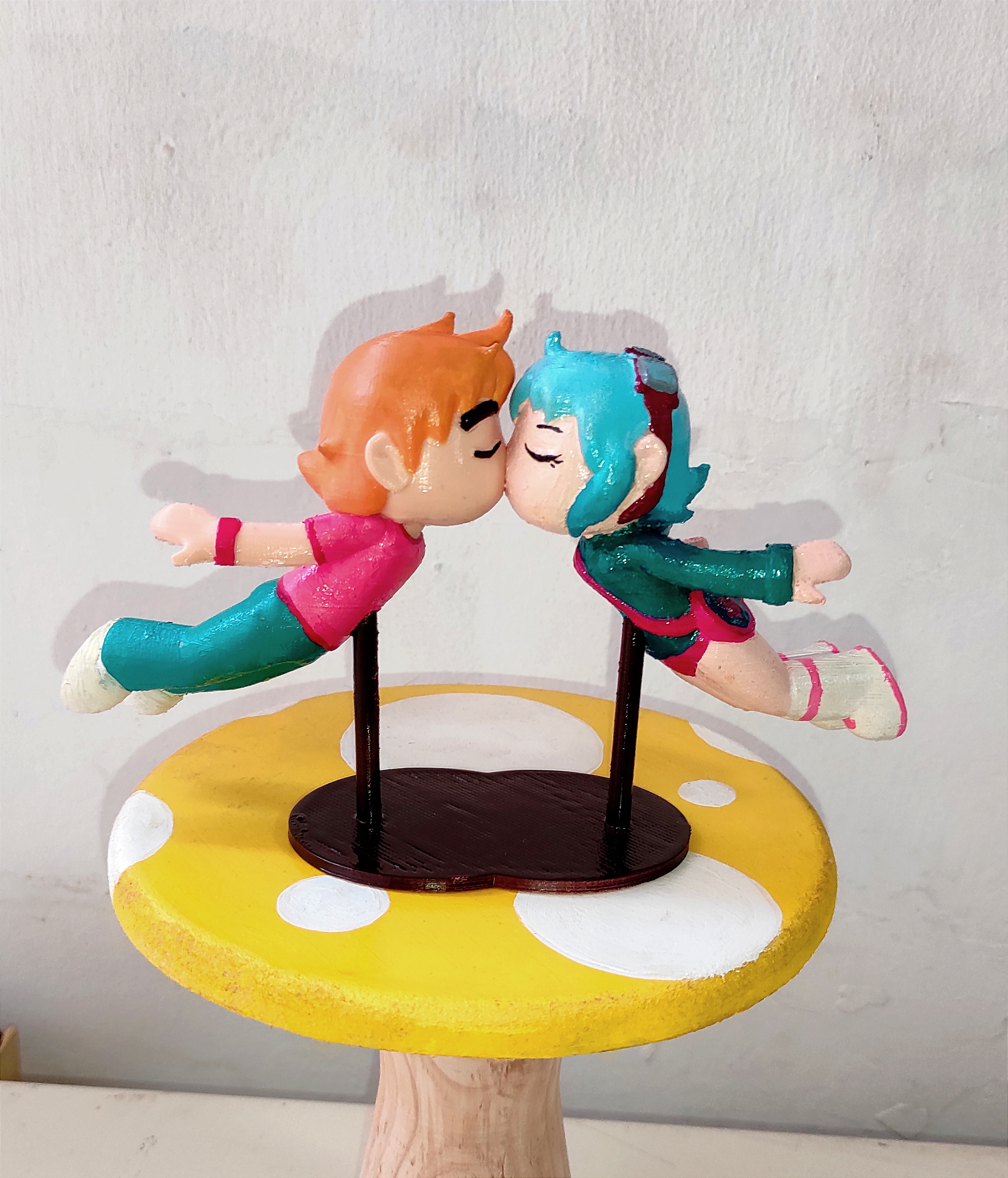 scott pilgrim and ramona love kiss | 3D models download | Creality Cloud