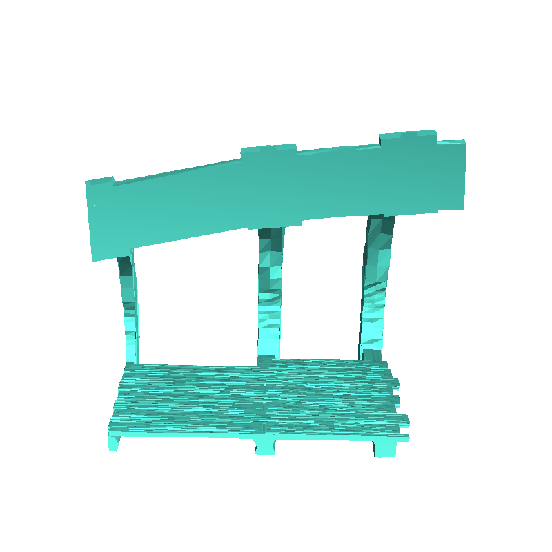 Boat hull with mast (3) - miniatures warhammer tabletop scen