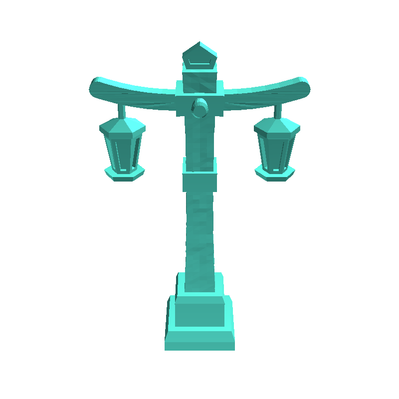 Modular set of medieval wooden pontoons with mast and boat (