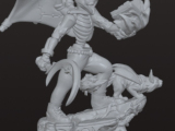Skeleton reader with dragon cat-2