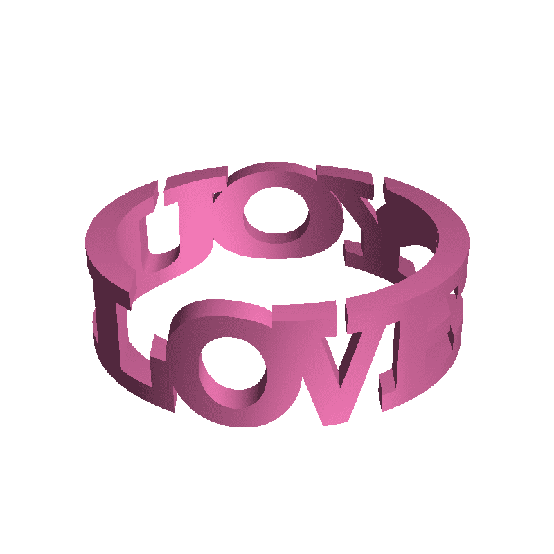 Text Flip - Love Ring