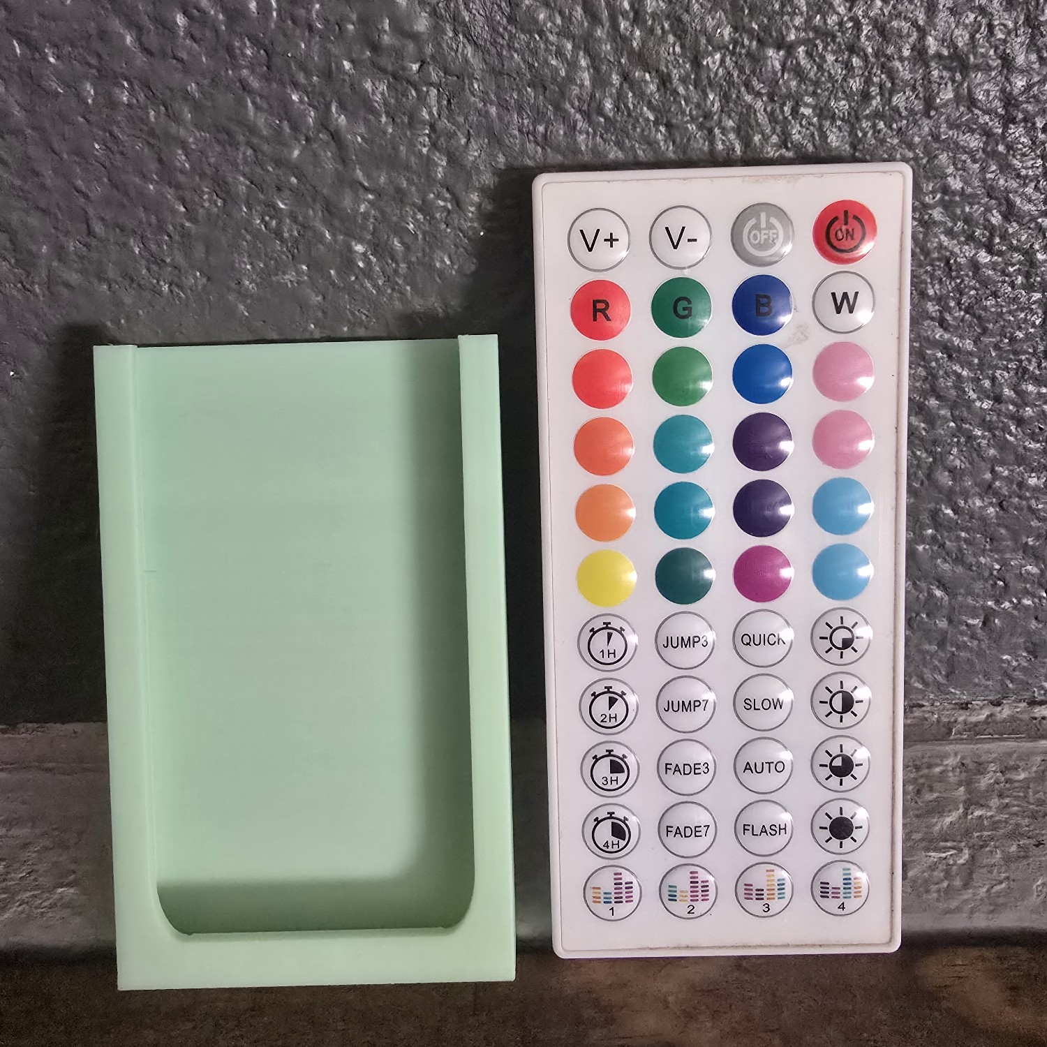 Led light remote holder