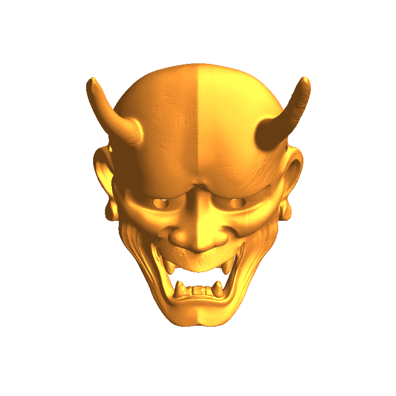Japanese mask 3D models download Creality Cloud
