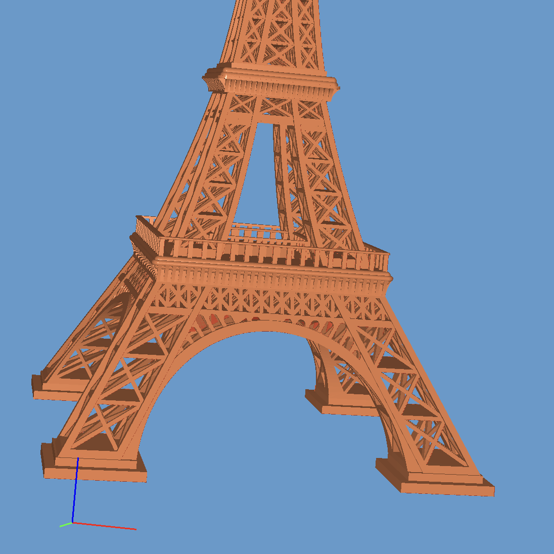 Eiffel tower 3D printer file 