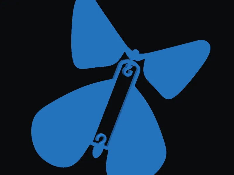 Spinning Wind up butterfly 