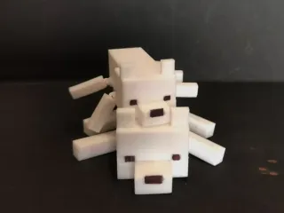 Articulated Minecraft Arctic Fox