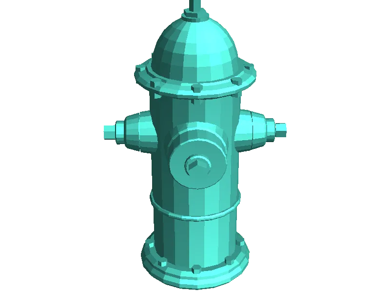 Fire hydrant for a G gage train