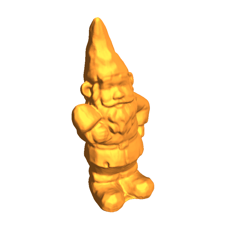 Gnome Holding a Mushroom