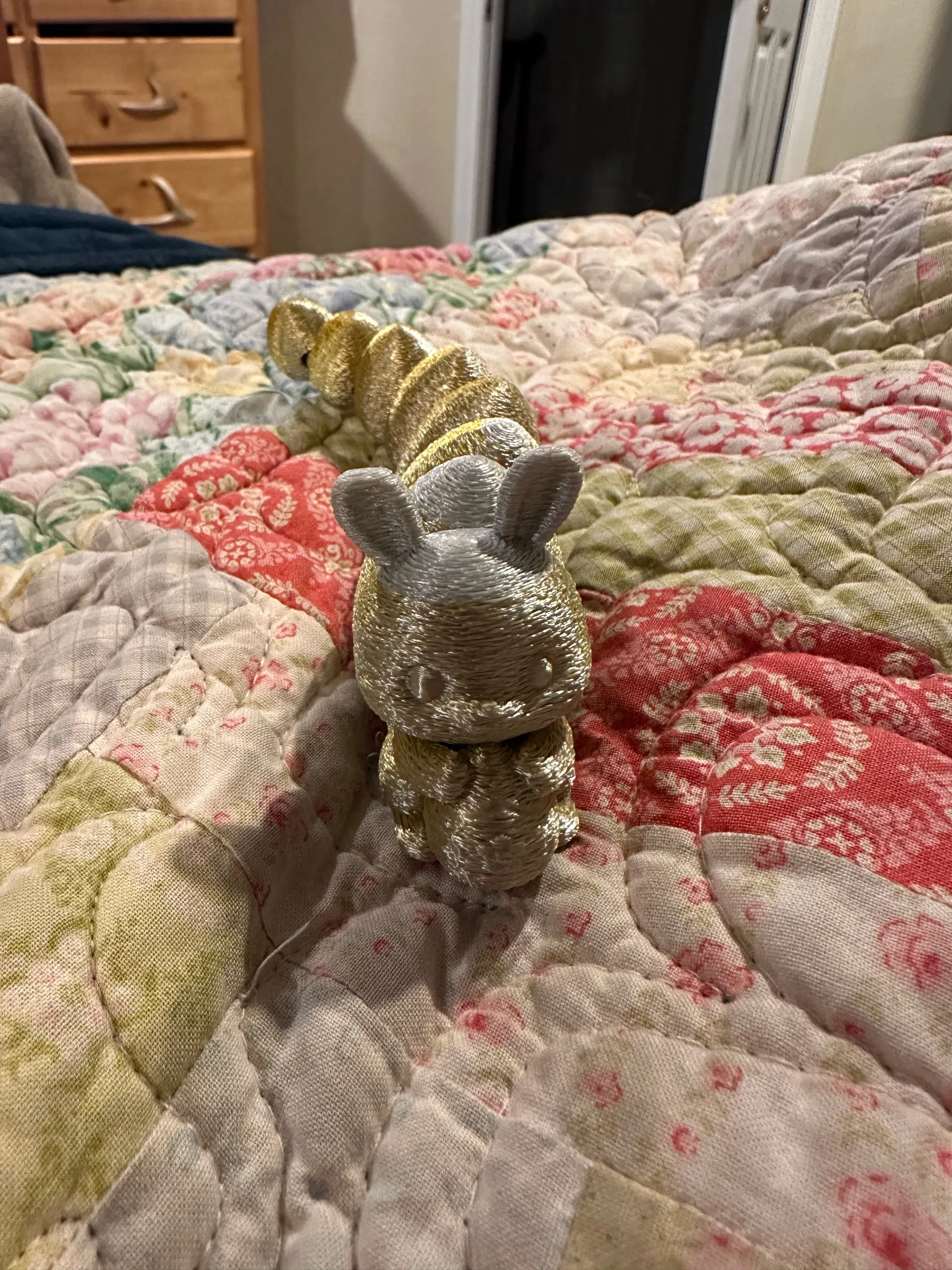 Easter Bunny with Articulated Tail of Easter Eggs-0