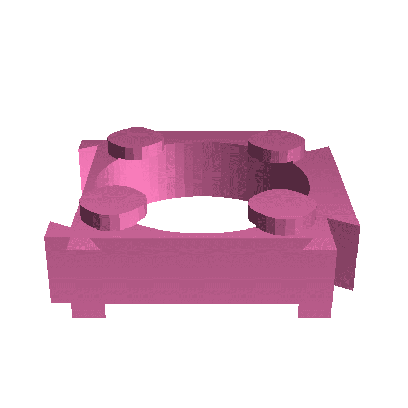 18650 1x1 battery cell holder modular