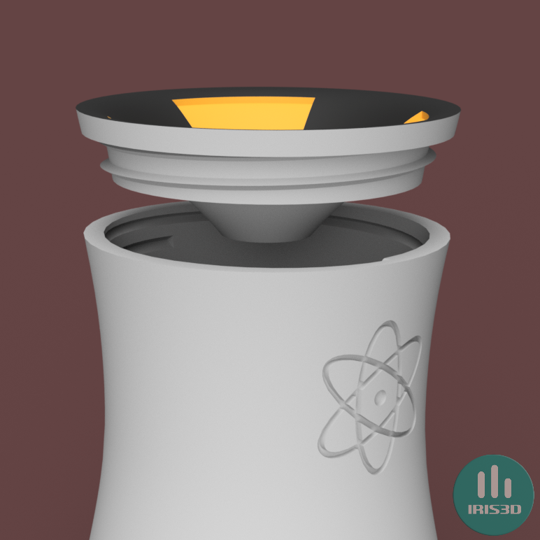 Iqos Ashtray Nuclear Tower (Simpson Inspired), 3D models download