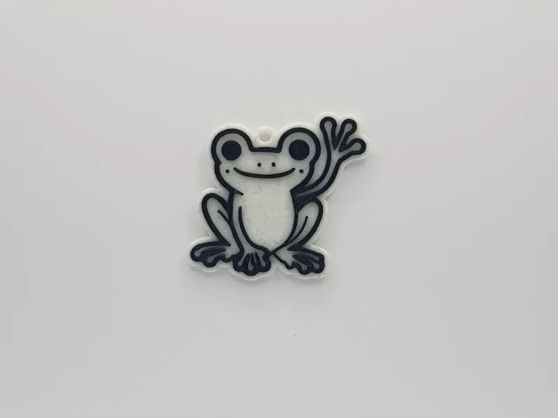 Frog Waving Keychain #1