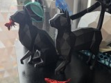 Low Poly Cat Statue With Magnet Accessories-0
