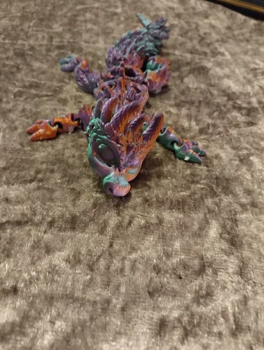 Deyva, the winged baby dragon, articulated, flexy, toy-0