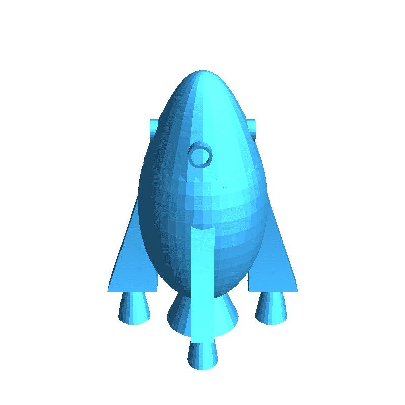 a space rocket.