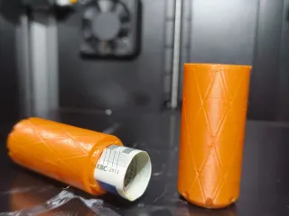 Tubo porta monete e banconote - slim