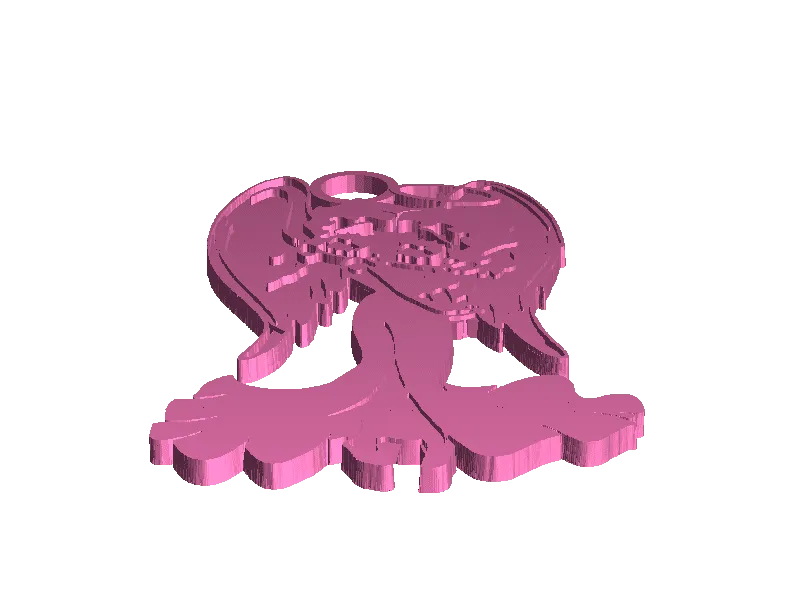 Betty Boop lanț cheie de la thingiverse