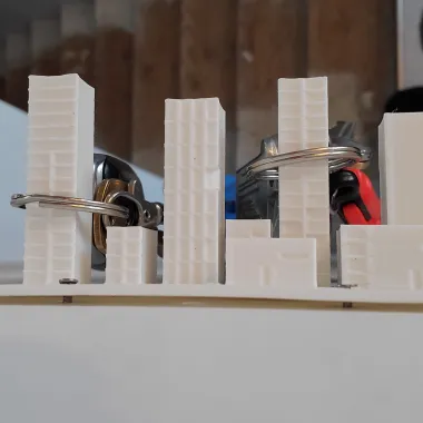 skyscraper key holder-1