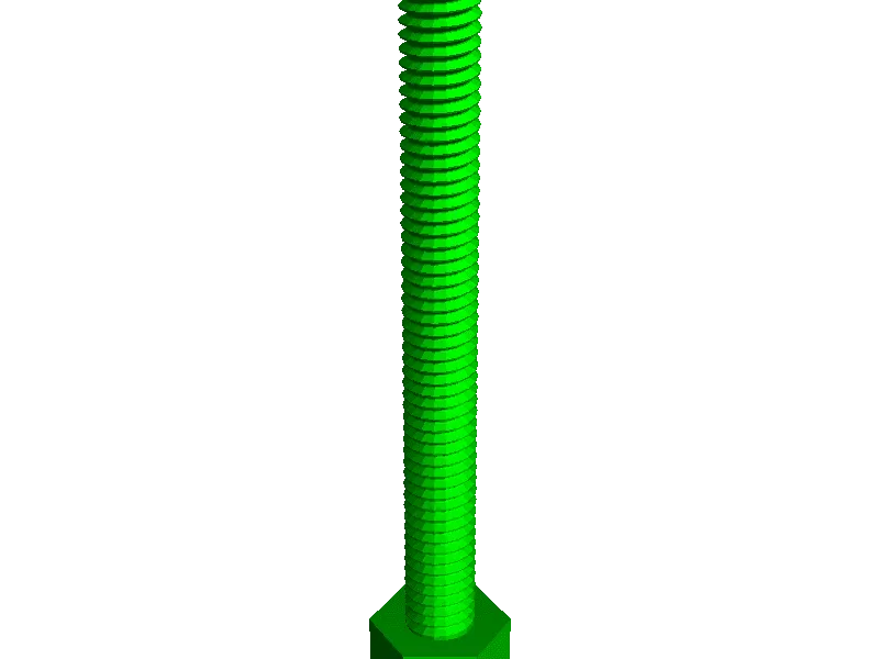 m4 x 40mm remove head