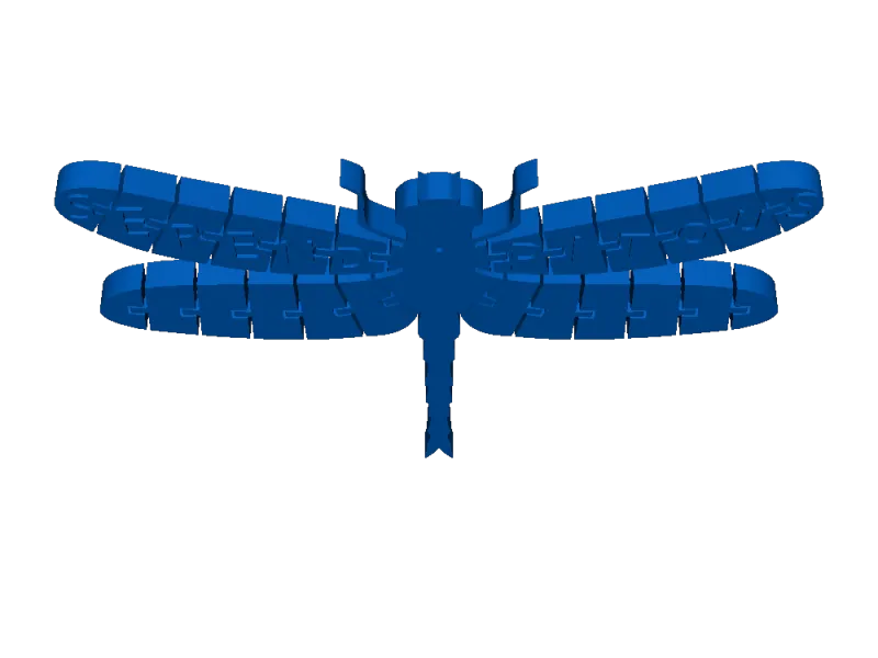 drachenfliege, nach einem Modell, das ich gesehen habe, aber nicht kopieren und einfügen 