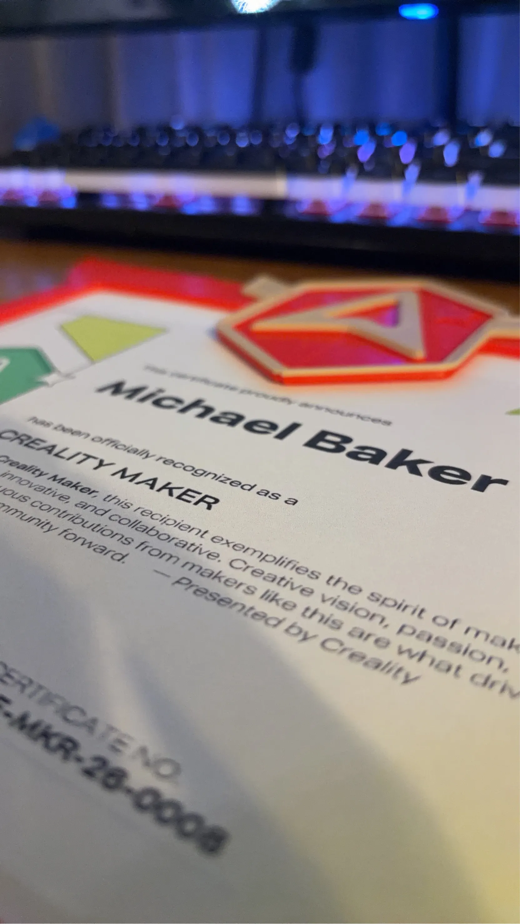 Maker One Certificate Frame-1