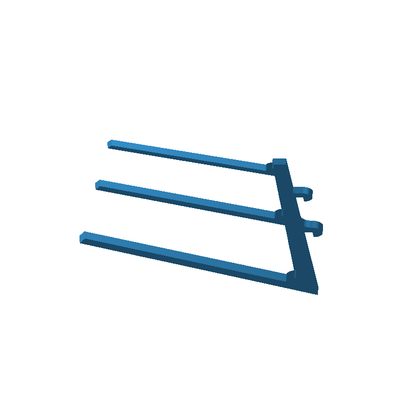 Ikea Skadis 3-hook sewing spindles