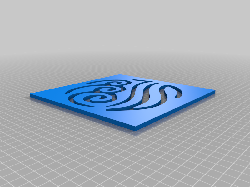 Avatar Wasserstamm-Symbol Schablone
